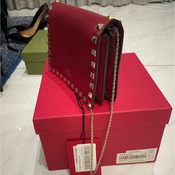 Valentino Rockstud Crossbody Bag - Red - With box and Pouch - Picture 5 of 16
